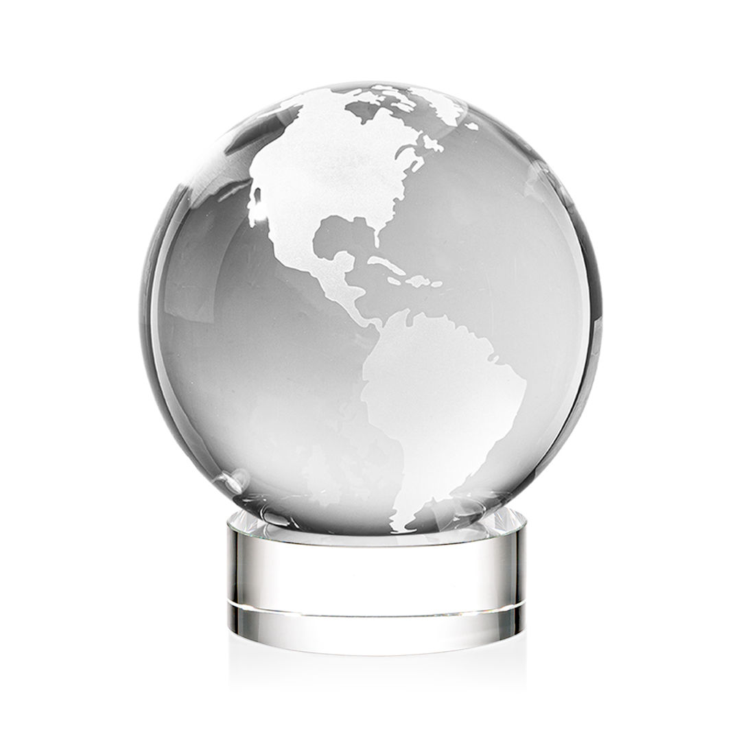 Globe Award on Stanrich Base - Clear 8