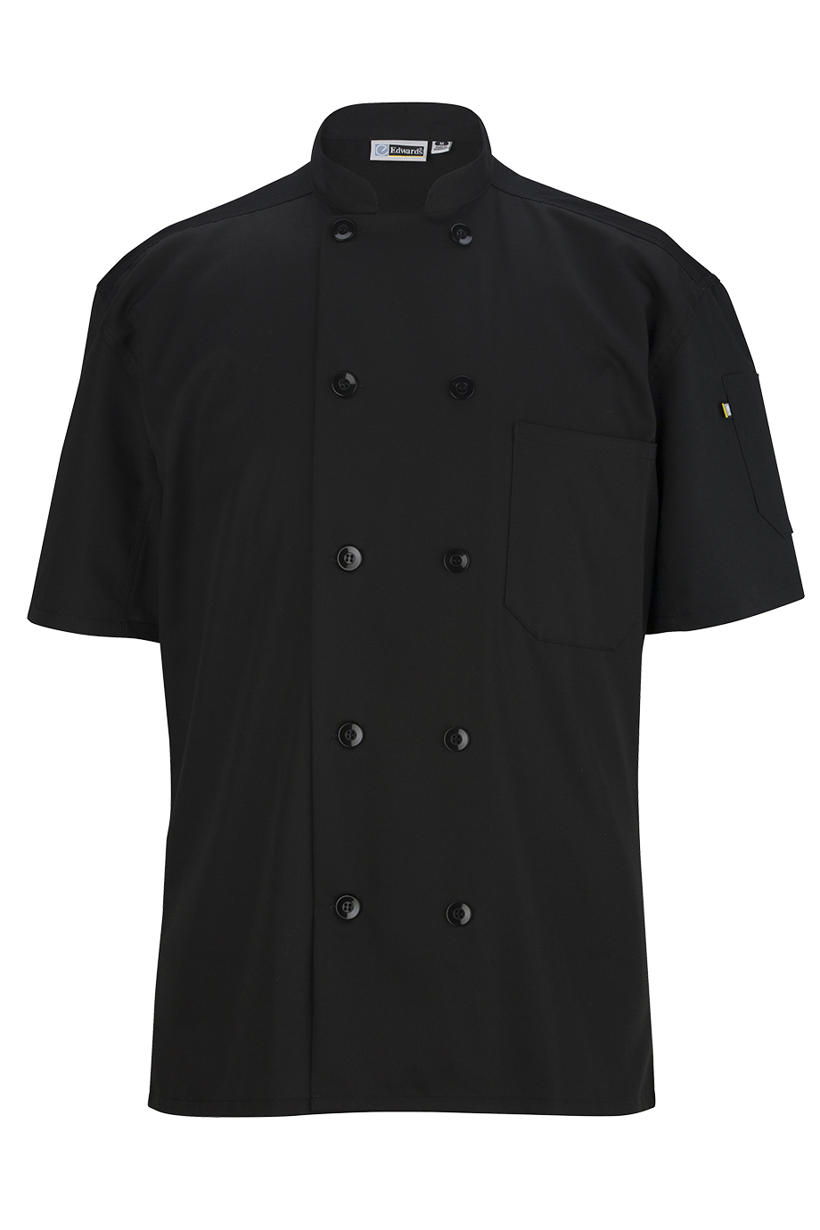 10 Button Short Sleeve Chef Coat With Mesh