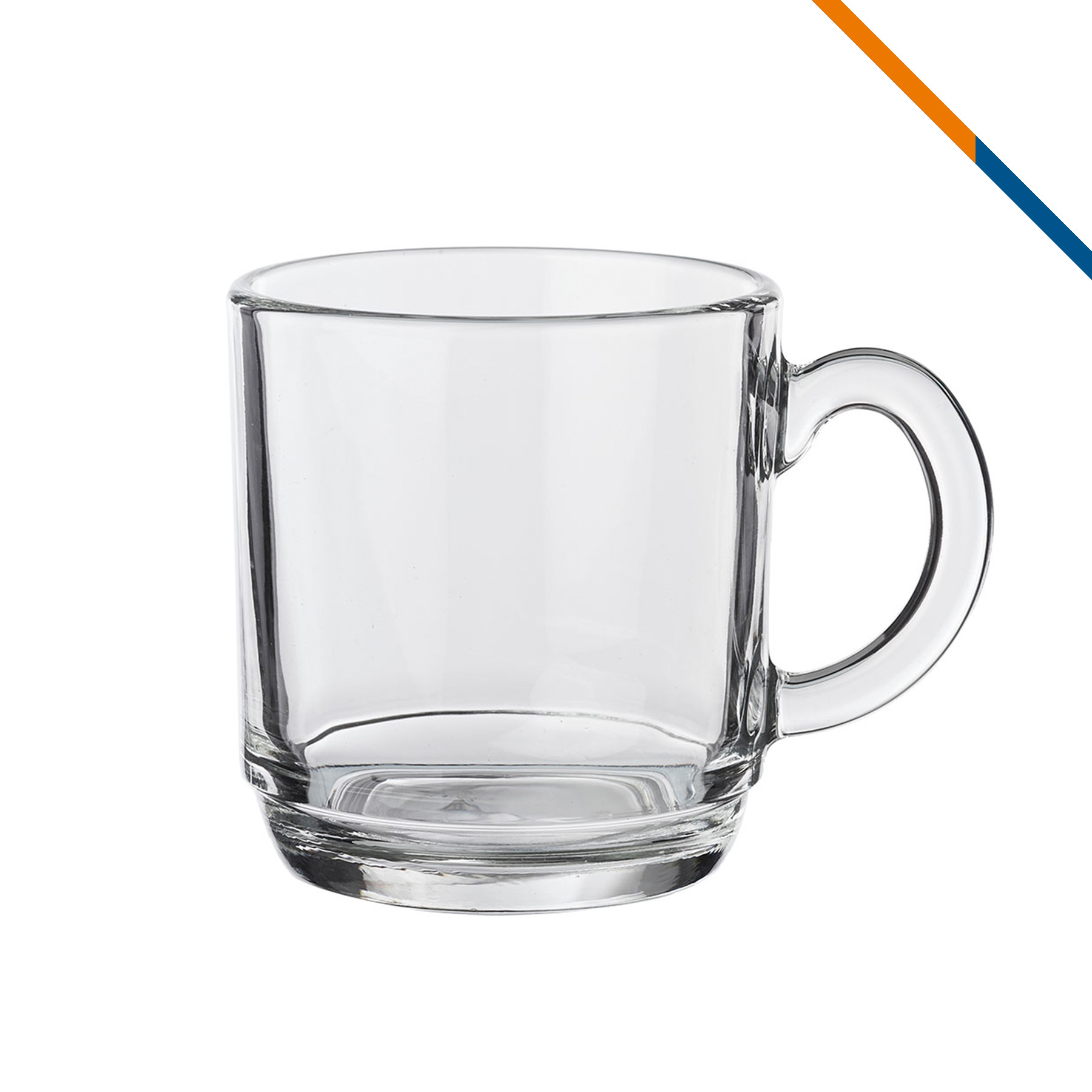 Nadir Colton Glass Coffee Mugs - 10 OZ. 2
