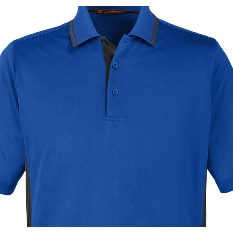 Harriton Men's Tall Flash Snag Protection Plus IL Colorblock Polo 15