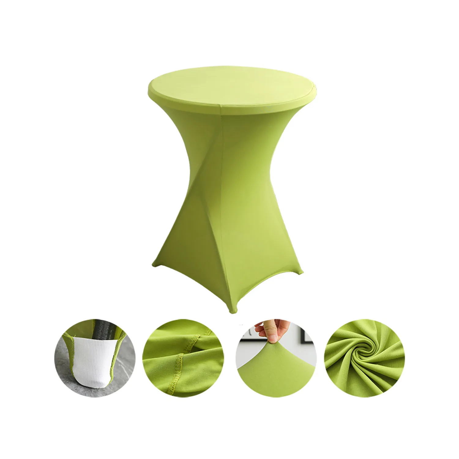 Contour Stretch Round Table Cover (23.6" x 43.3") 4