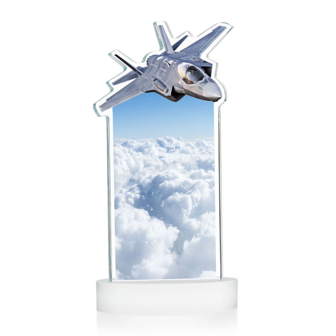 Top Gun VividPrint™ Award on Alberton Base - White 9