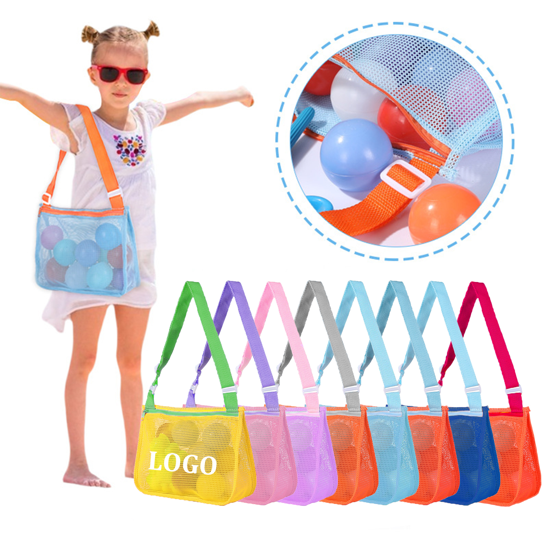 Beach Toy Mesh Bag for Kids 7
