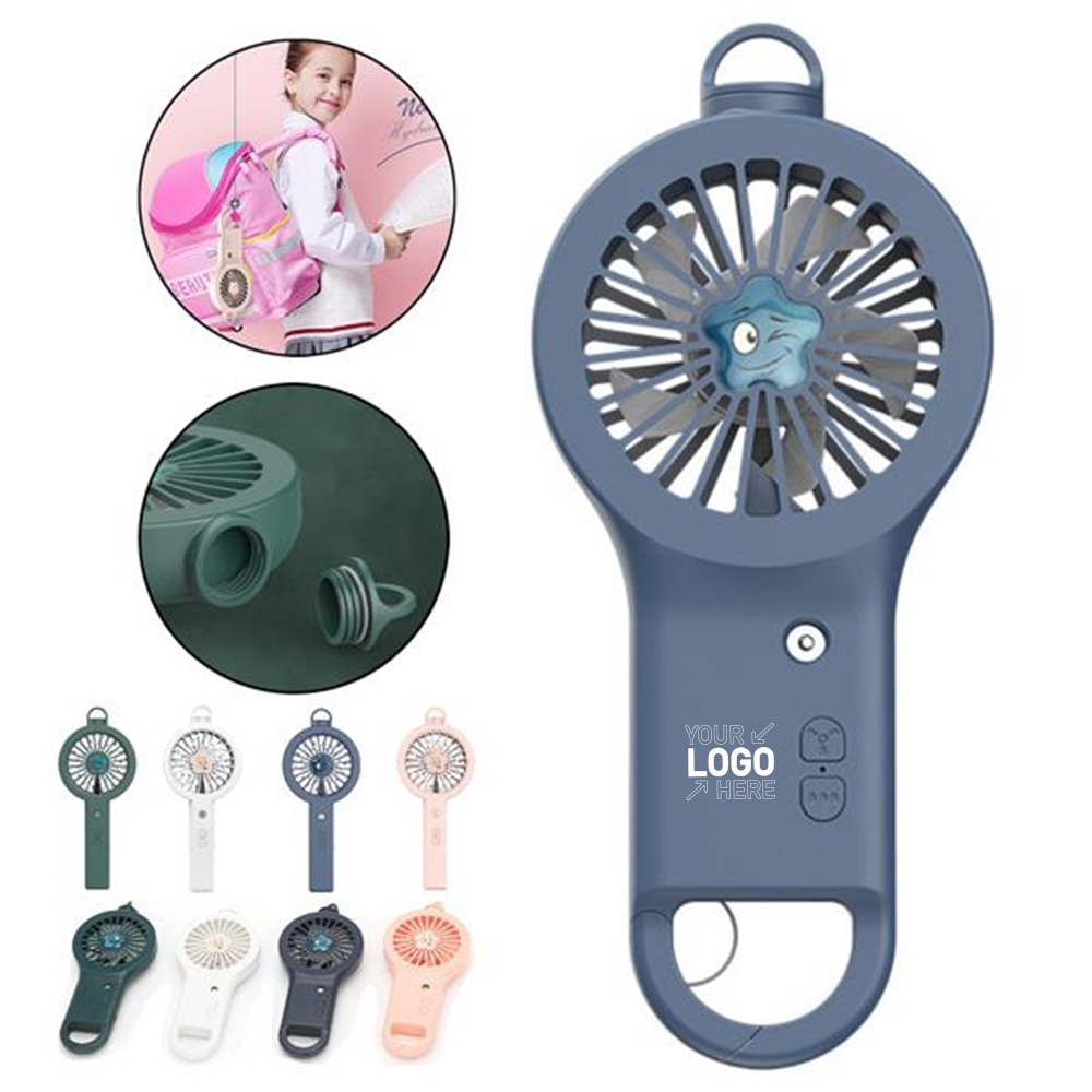 Handheld Misting Fan With Carabiner Keychain 4