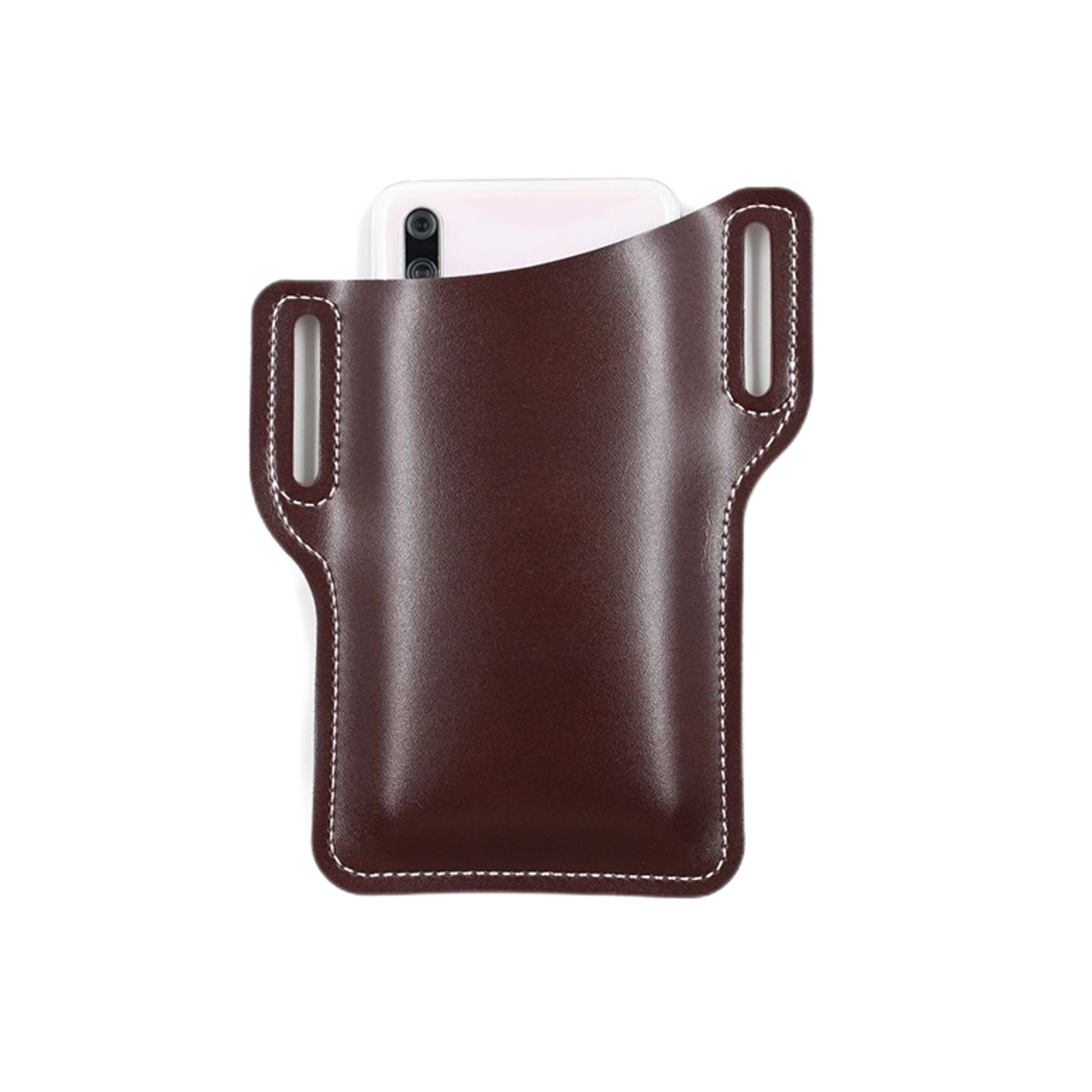 Vegan Leather Cellphone Holster Belt Phone Pouch 3