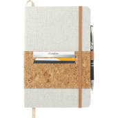 FSC® Mix 5.5" x 8.5" Recycled Cotton Cork Notebook 52