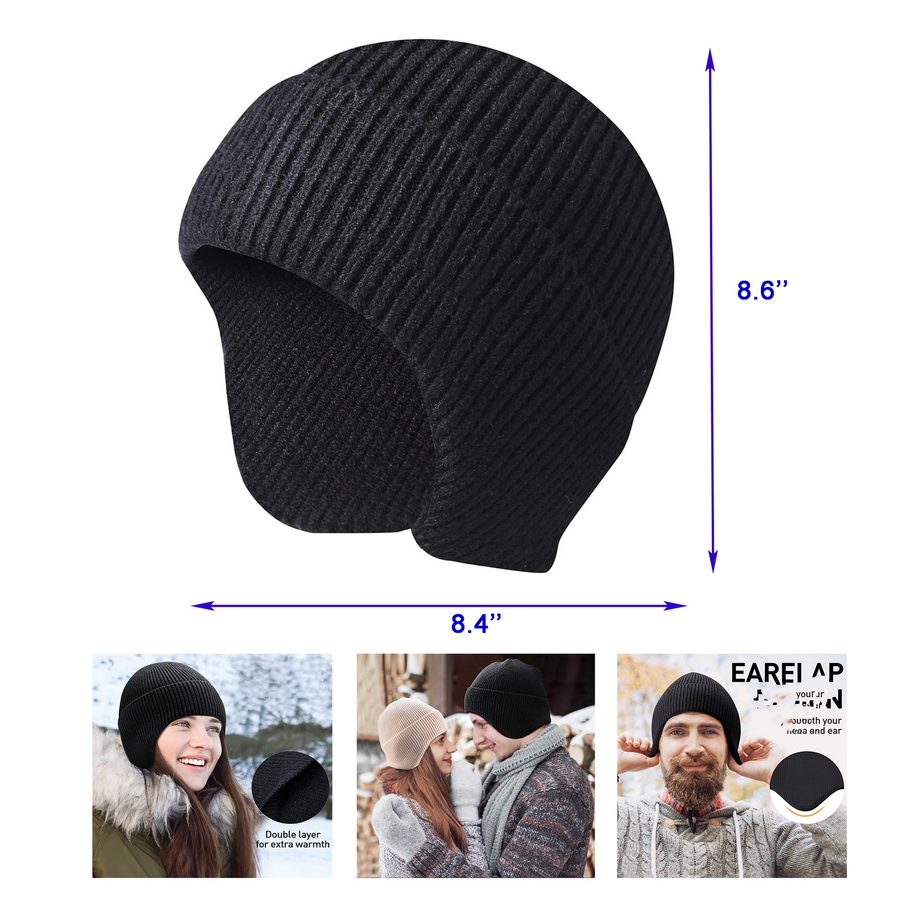 Knit Beanie Hats 2