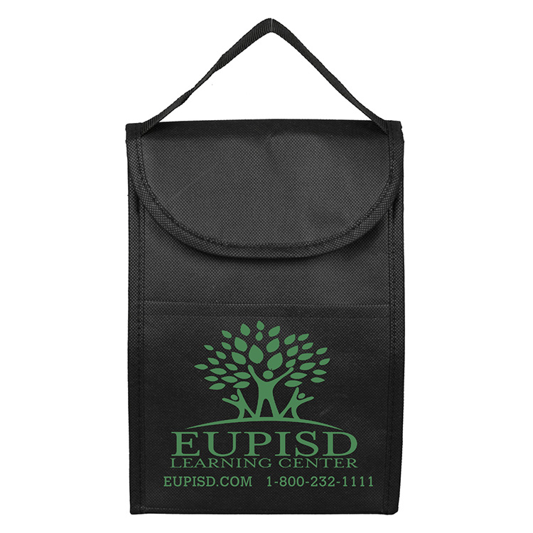 7"W x 10"H x 5"Gusset - "ARCTIC CHILL" Tall Insulated Cooler Lunch Tote with Hook & Loop Closure 8