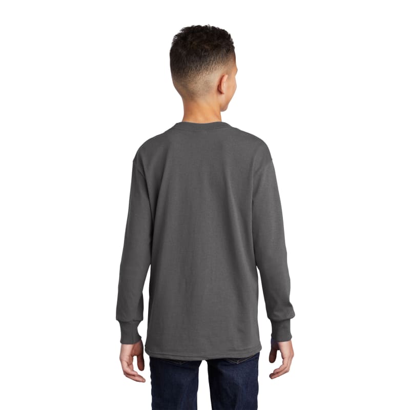 Port & Company Youth Long Sleeve Core Cotton Tee. 113