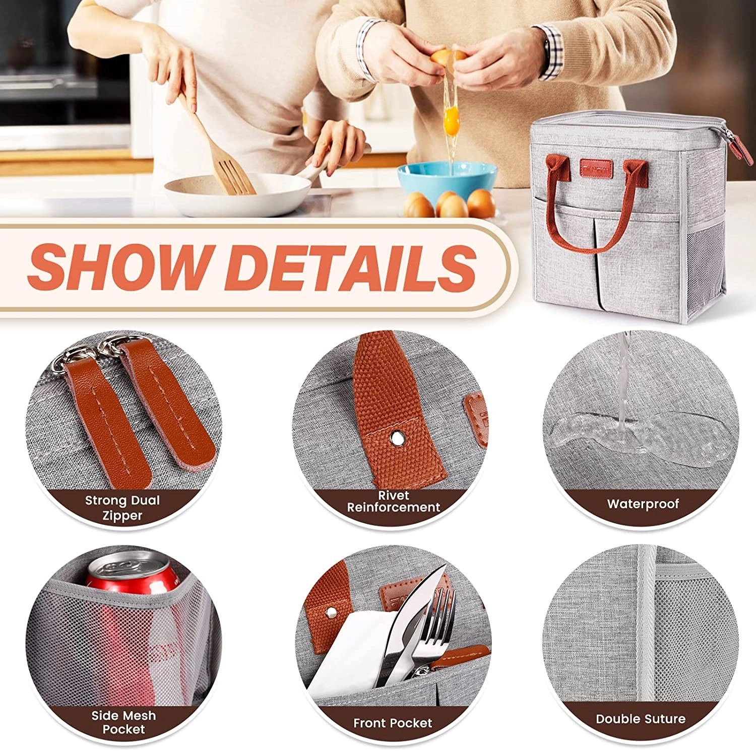 Lunch Box Cooler Tote Bags 2