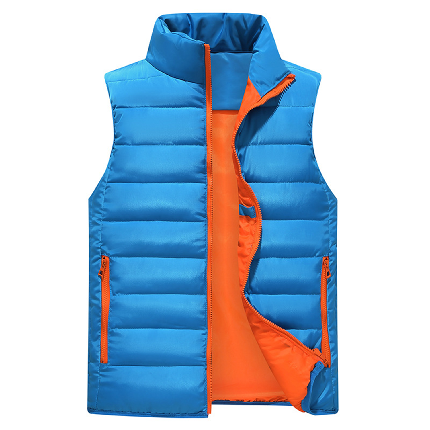 Casual Lightweight sleeveless Cotton Vest Without Hood 11
