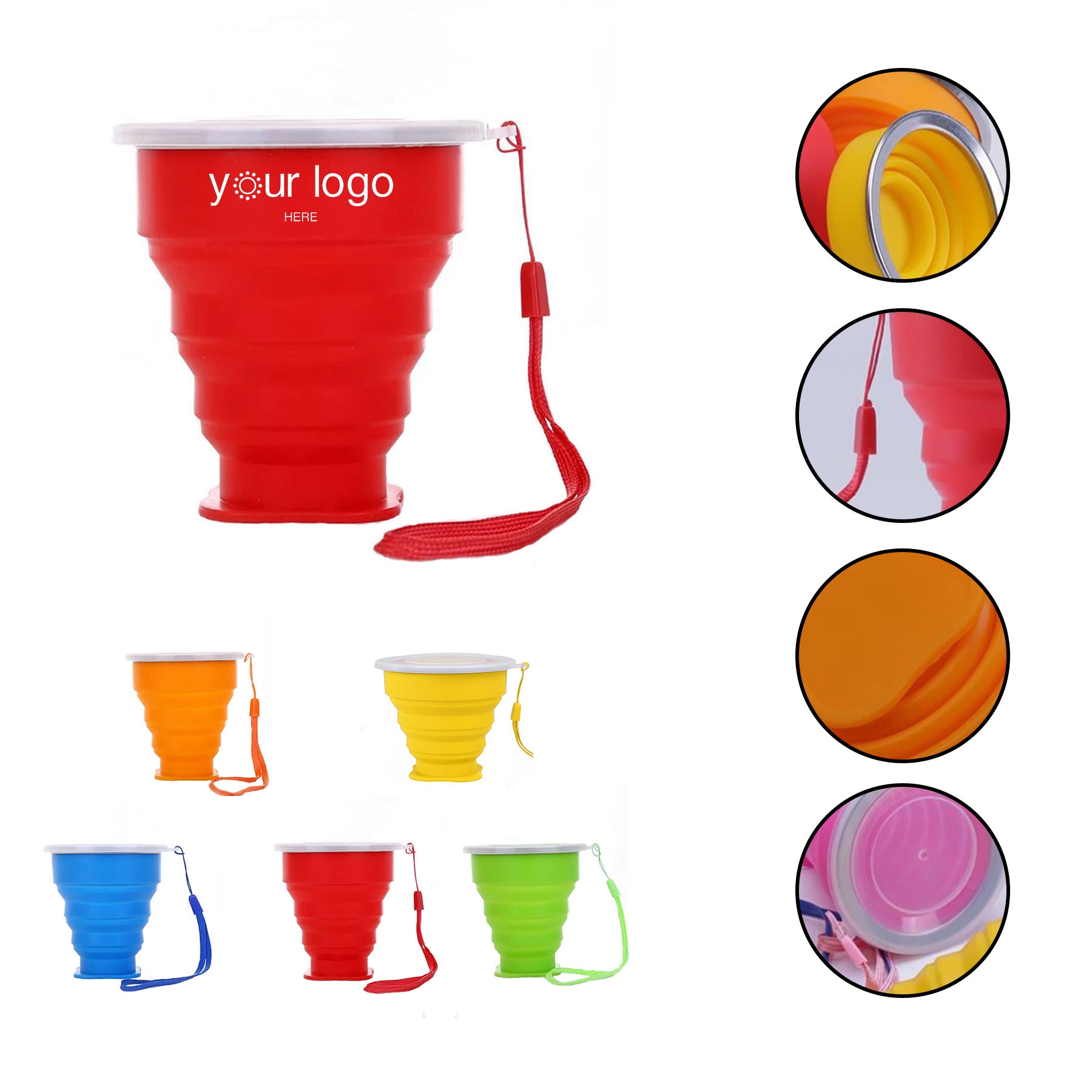 Silicone Travel Folding Water Cup 2
