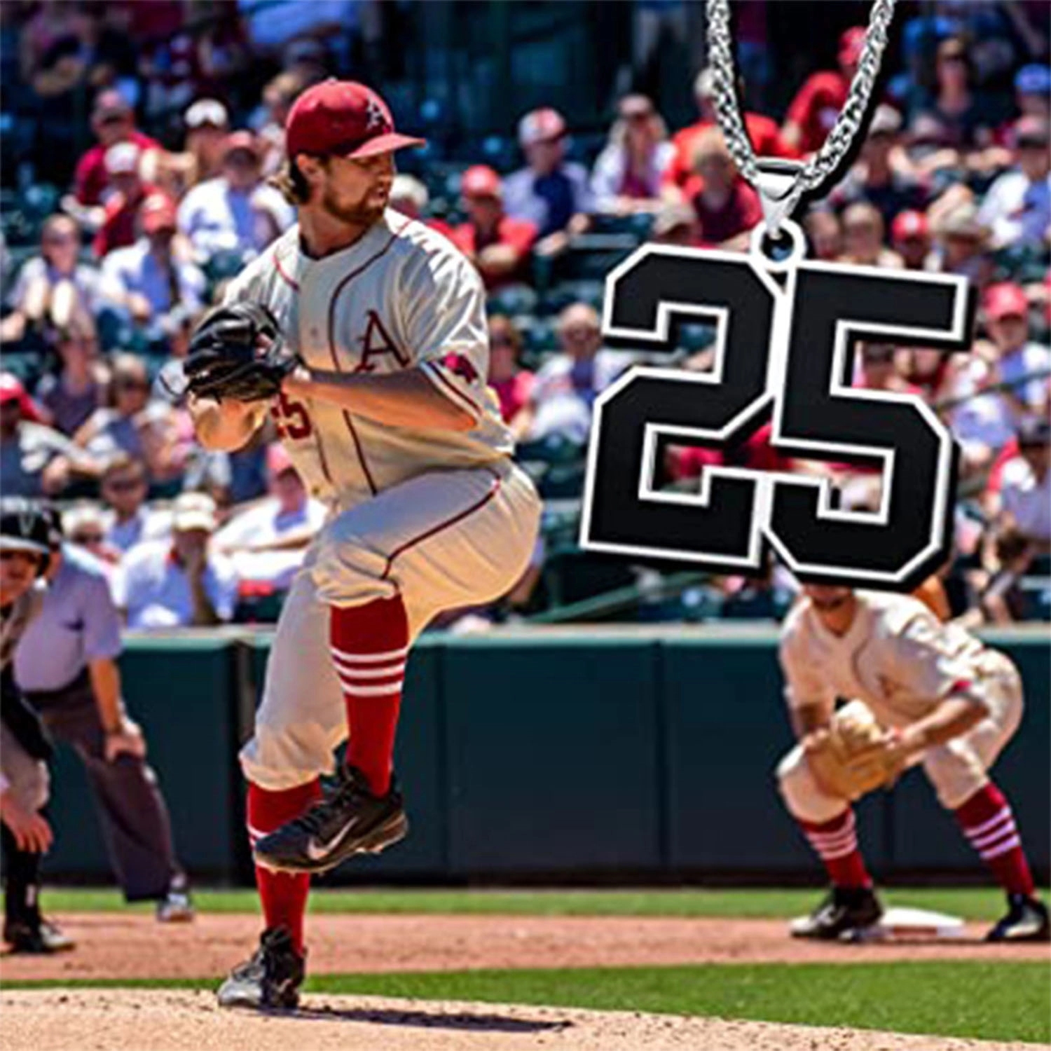 European And American Street Sports Number Pendant 2