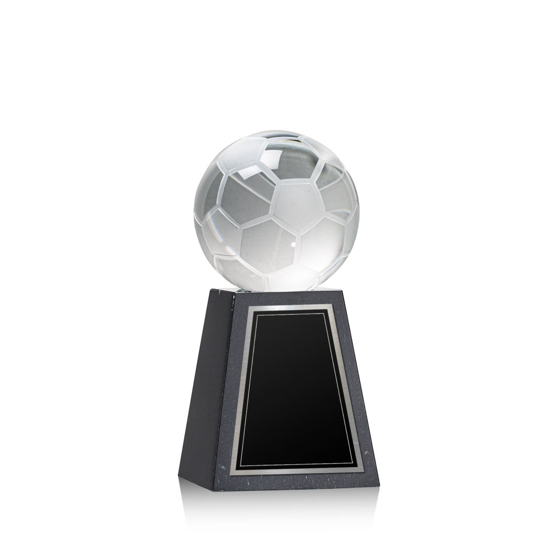 Soccer Ball Award on Tall Marble Base 6