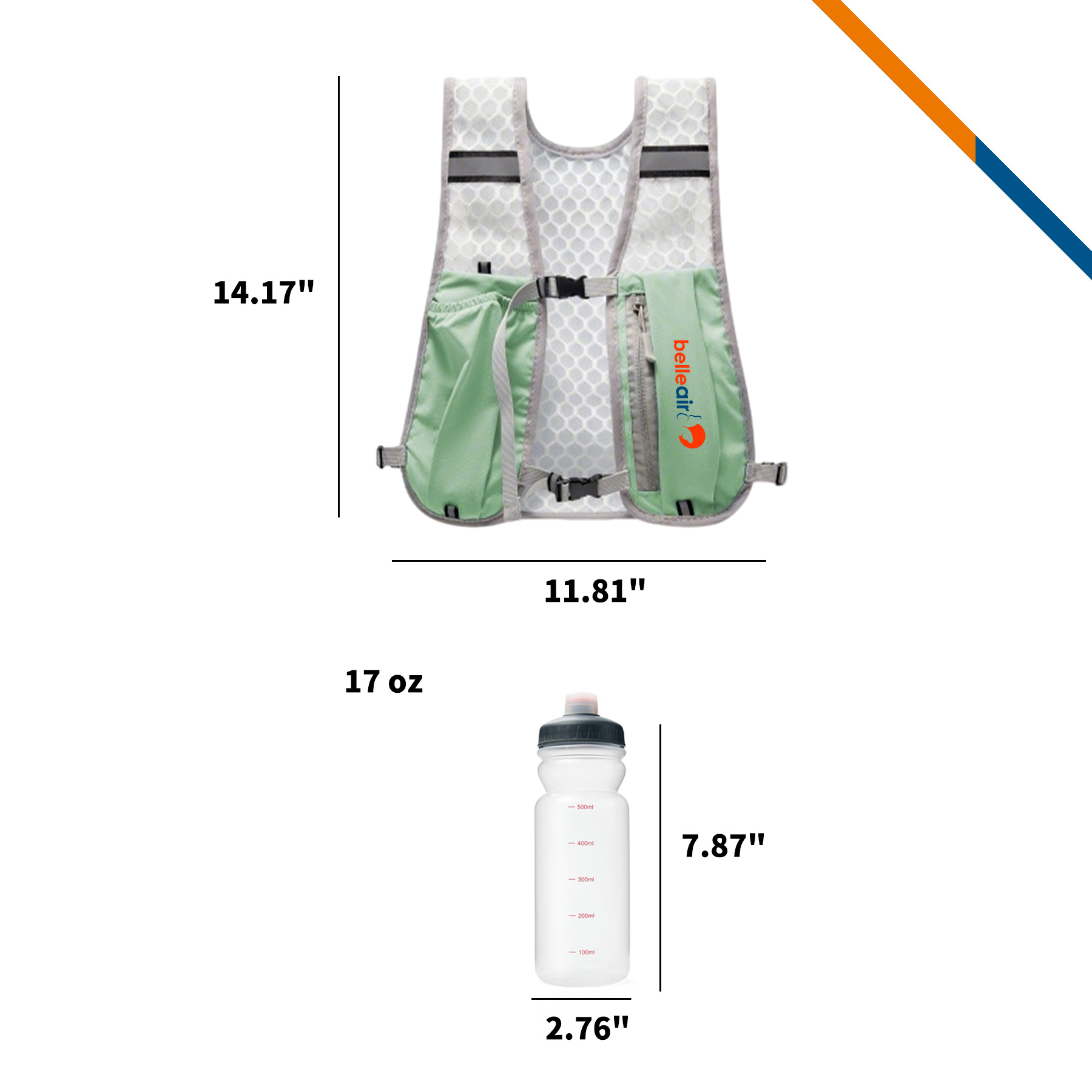 PaceSip Sport Hydration Vest 9