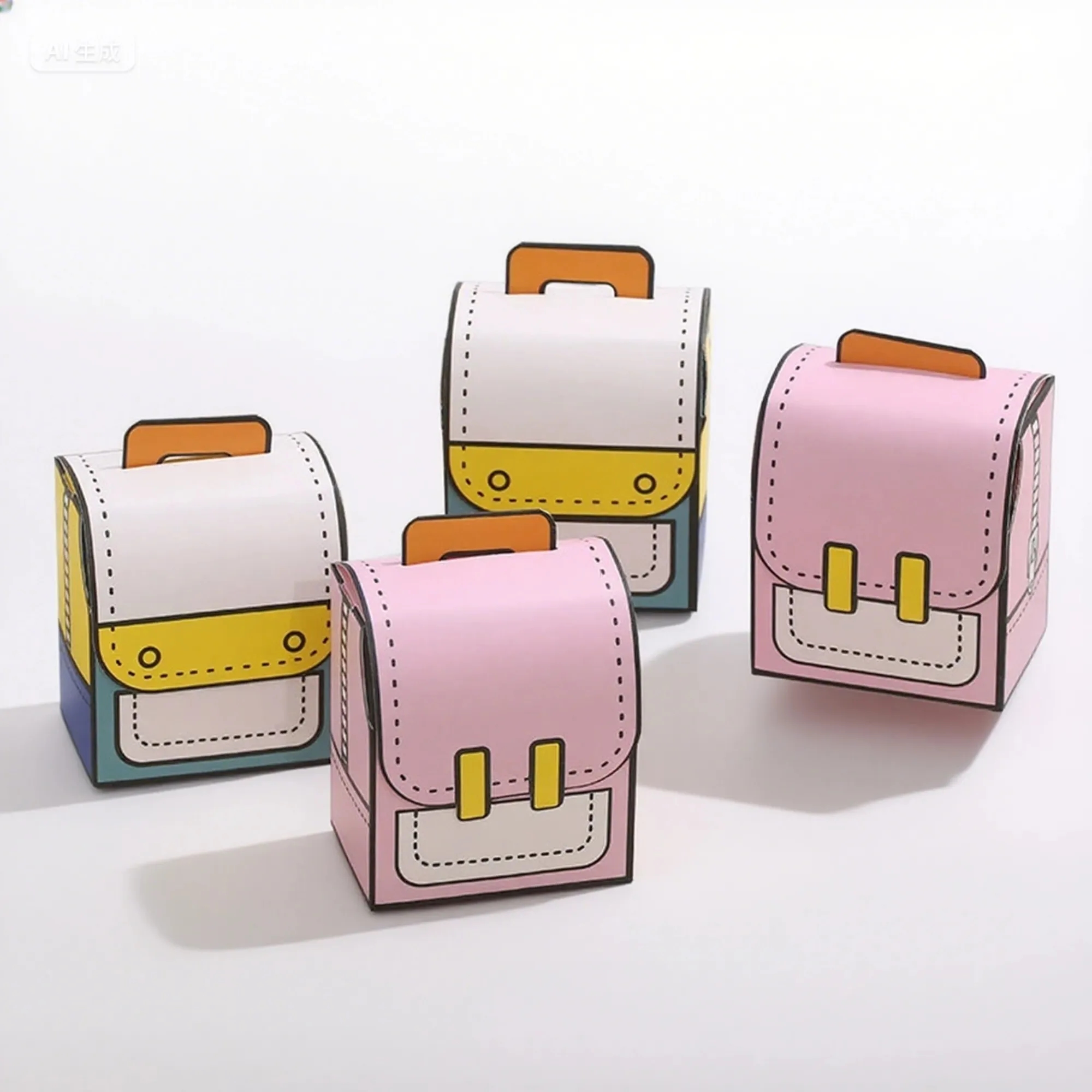 Customize Cartoon Schoolbag Candy Boxes For Students 3
