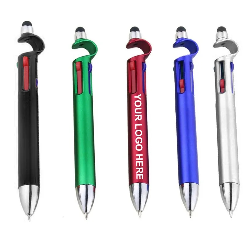 Retractable Stylus Ballpoint Pen With Multi Color