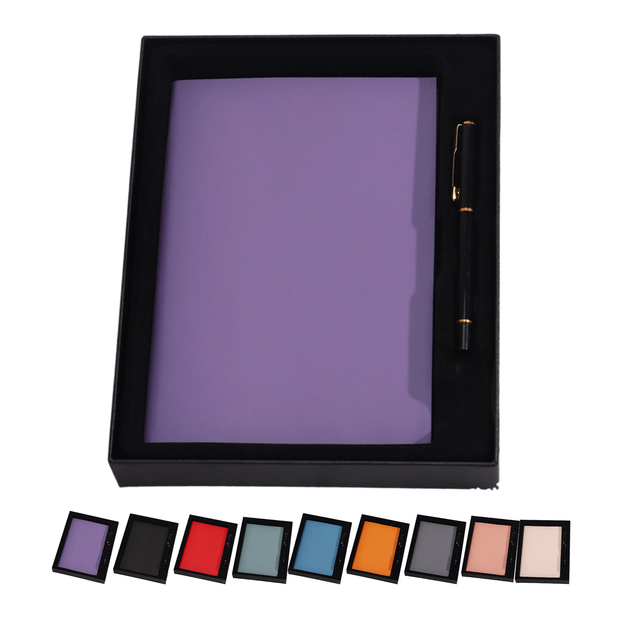 Faux Leather Journal With Pen Gift Set 8.3" By 5.7" 8