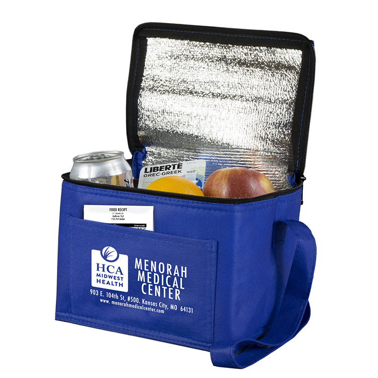 8" W x 6" D x 6" H - "Cool-It" Non-Woven Insulated Cooler Bag 16