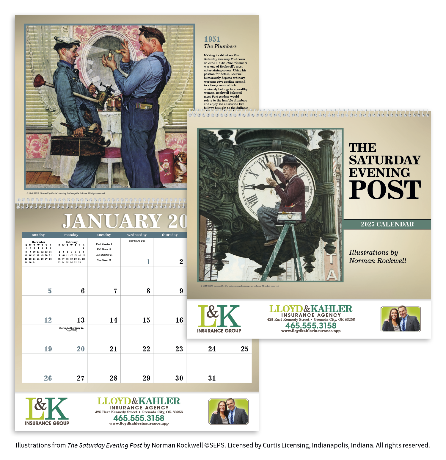 Triumph® Calendars The Saturday Evening Post Illustrations by Norman Rockwell Calendar 15