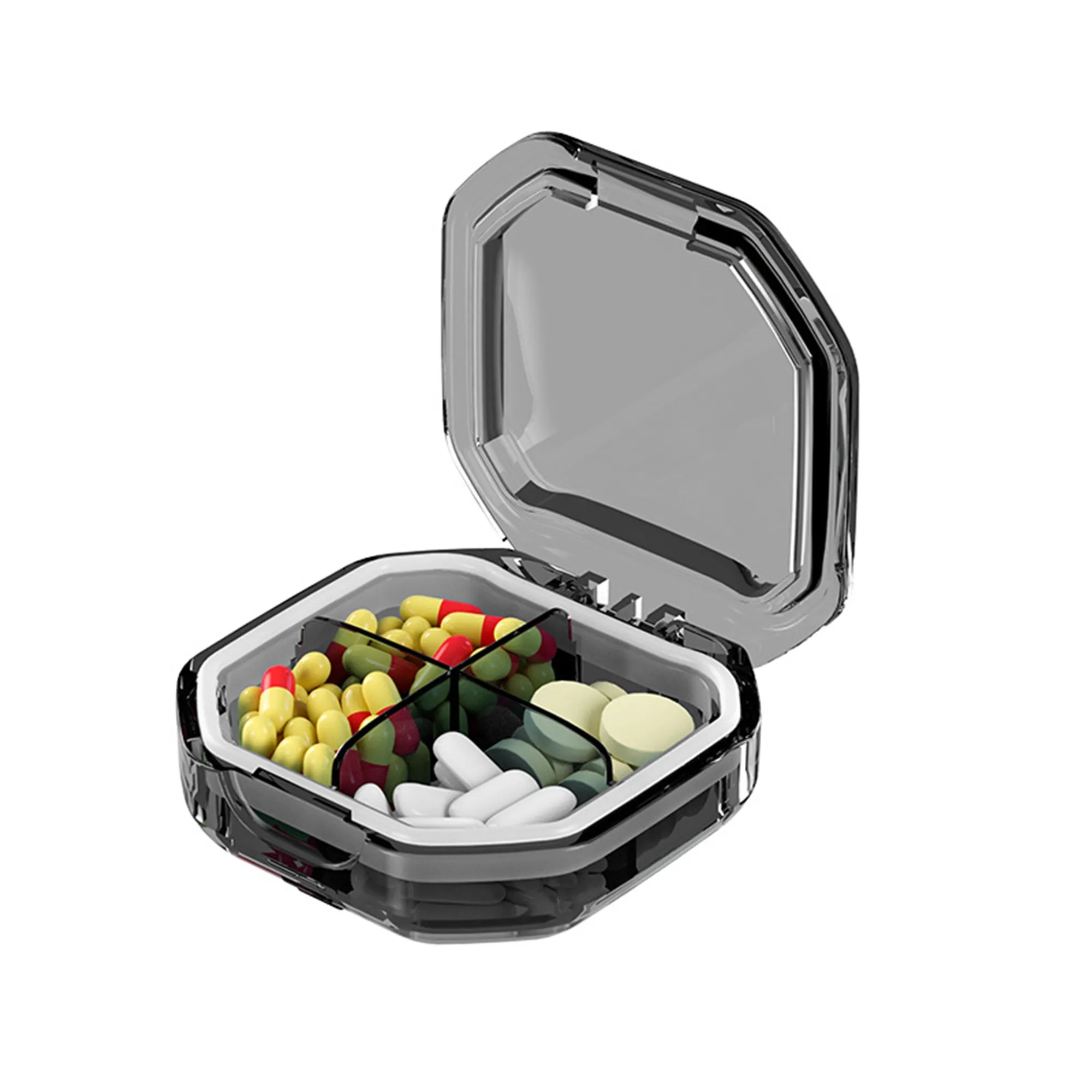 Portable Sealed Creative Pill Box with Silicone Seal 5