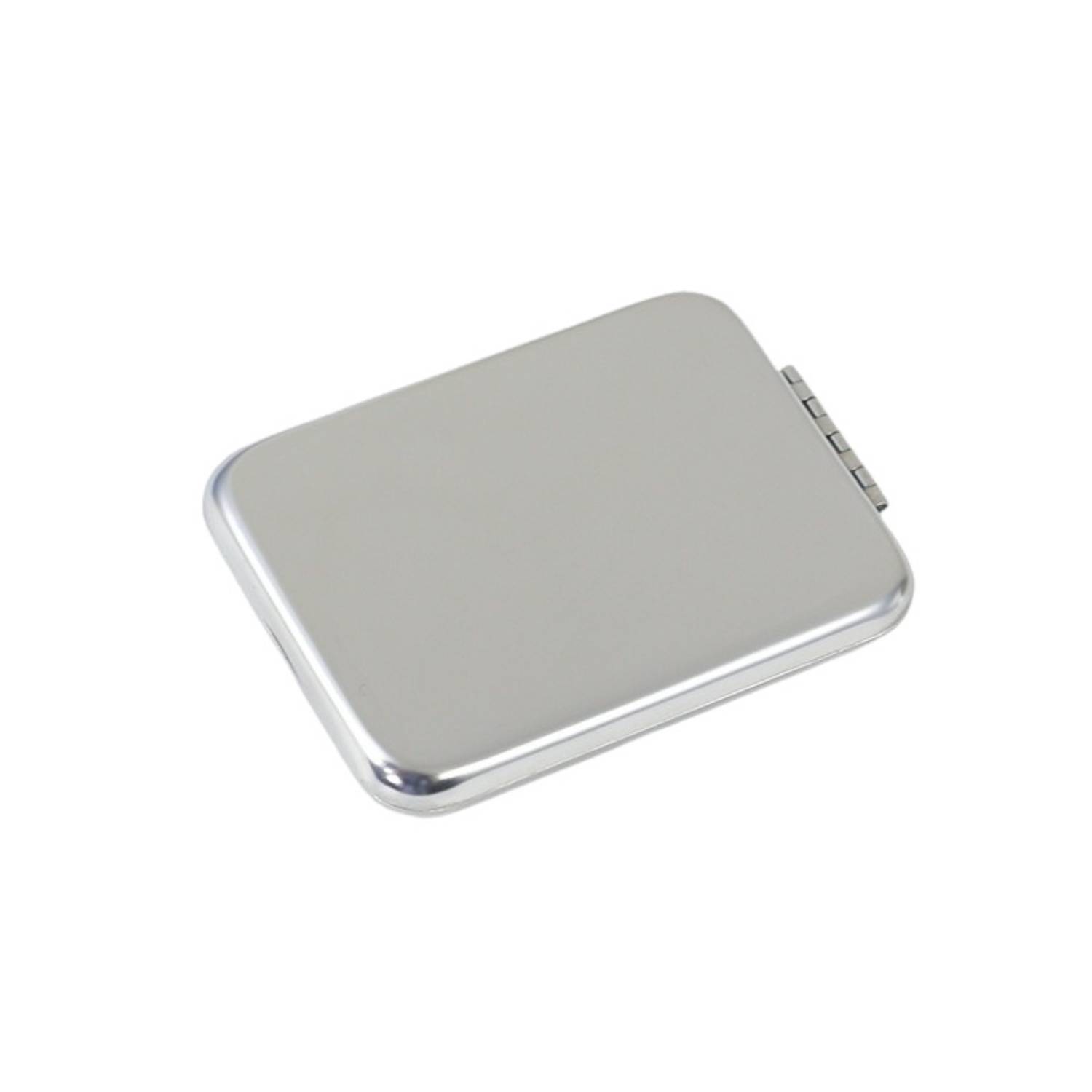 Rectangle Stainless Steel Foldable Compact Makeup Mirror 2