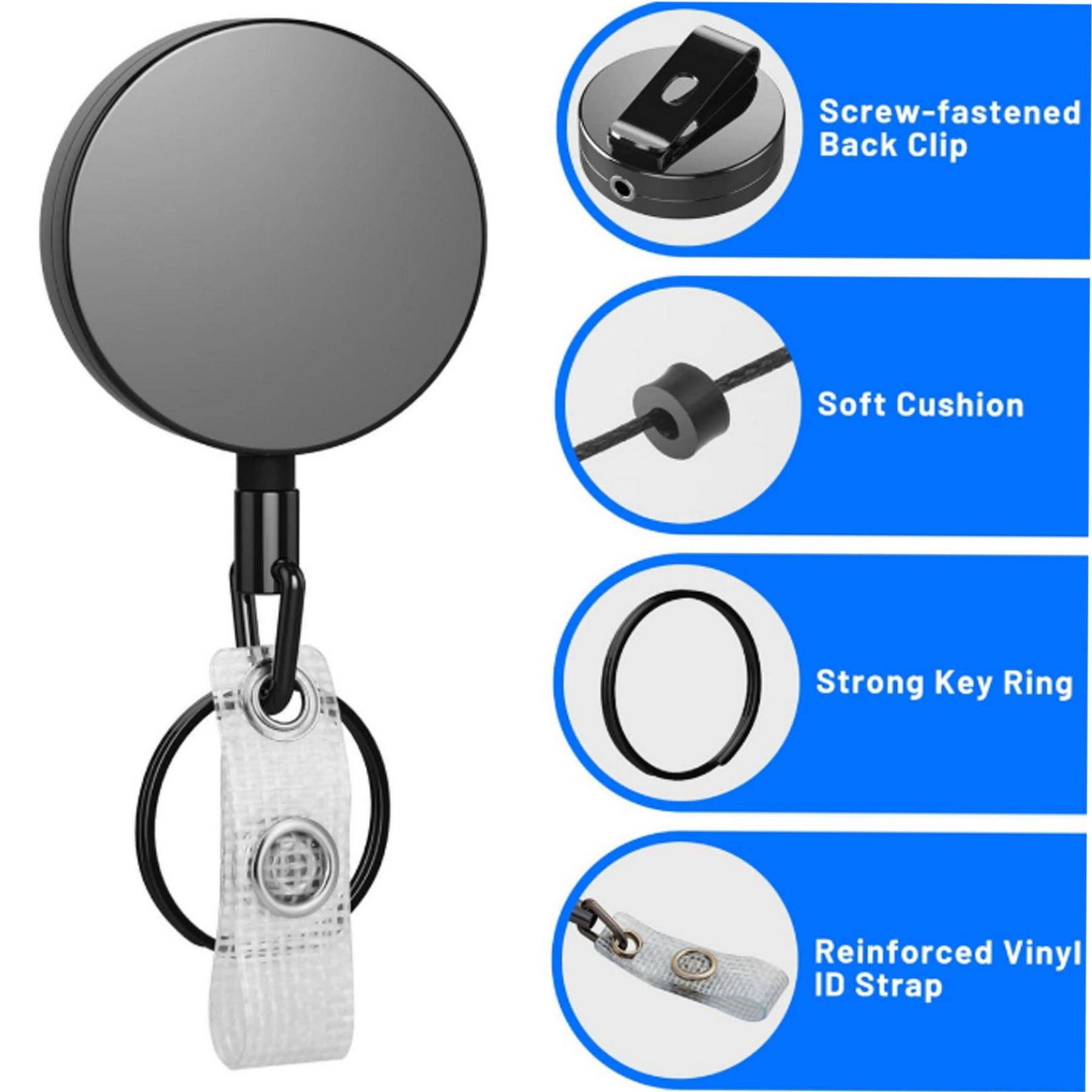 Metal Retractable Keychain 3