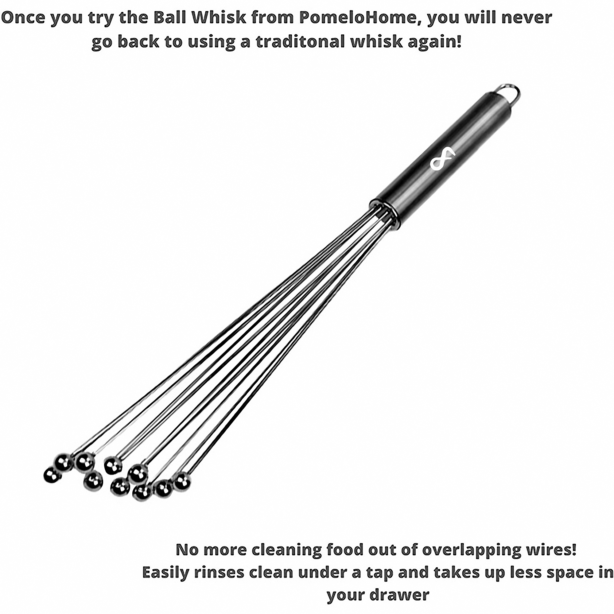10" Stainless Steel Kitchen Whisk 3