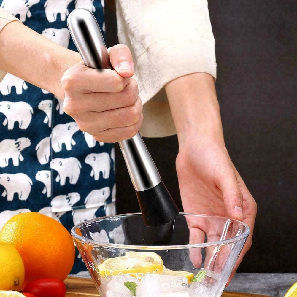 Stainless Steel 8" Muddler for Cocktails 7