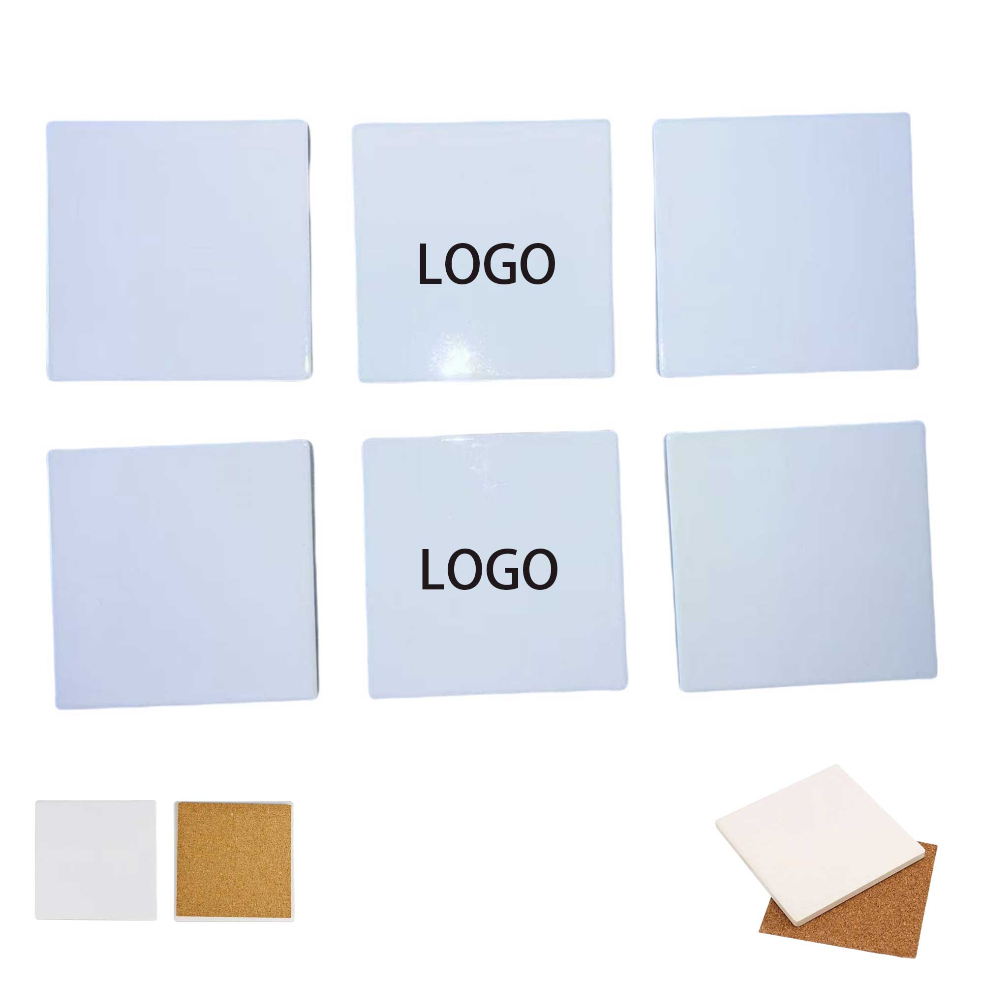 Blank Smooth Ceramic Coffee Coaster 3
