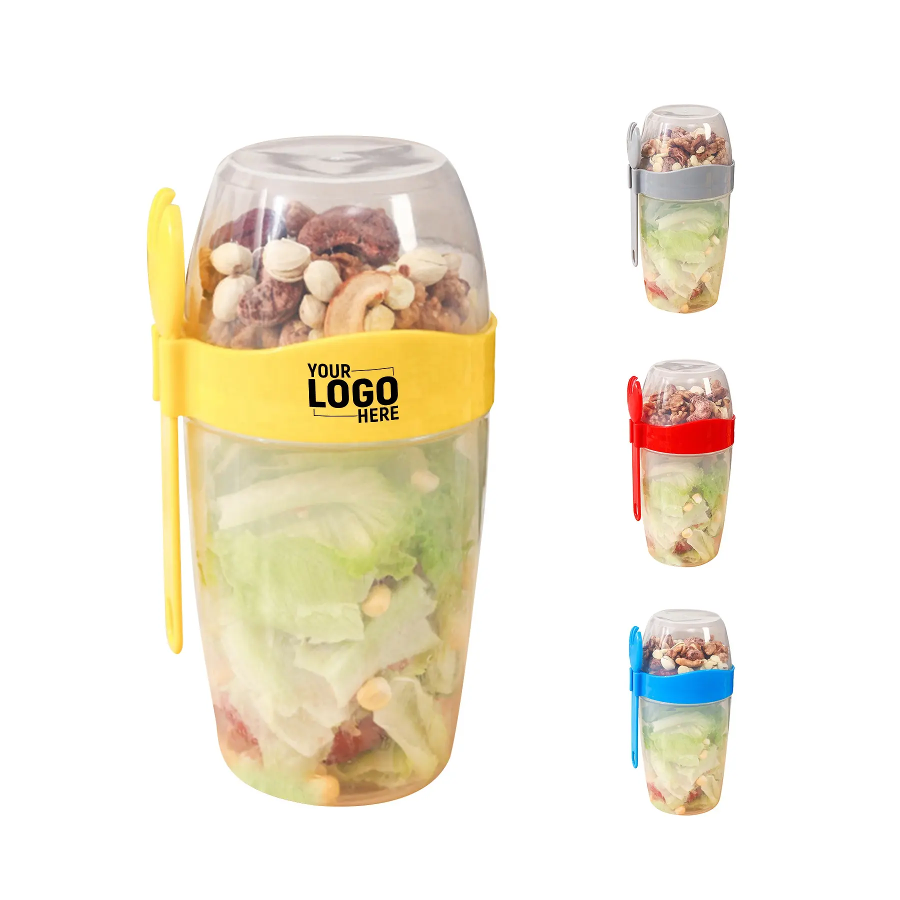Breakfast Fruit Salad Cup with Fork 2