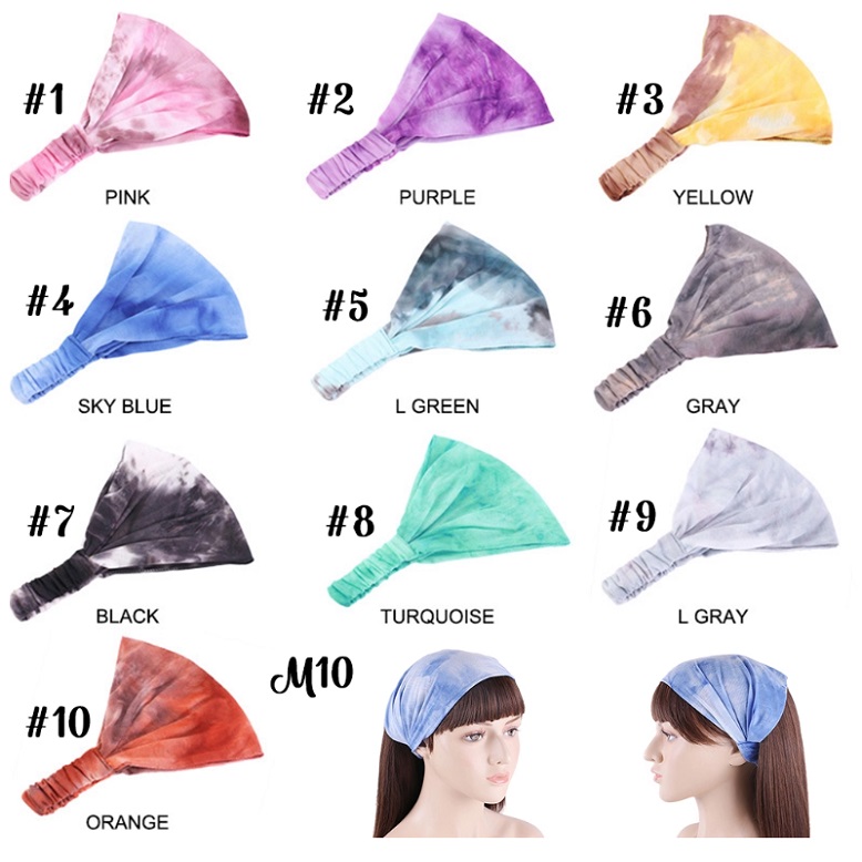 Face Bandana mask Reusable Tube w/ Full color hairbands 4