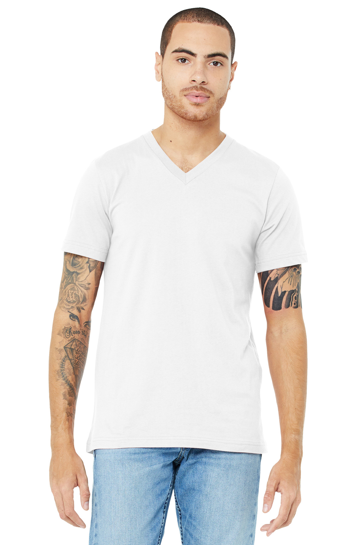BELLA+CANVAS Unisex Jersey Short Sleeve V-Neck Tee. BC3005 48