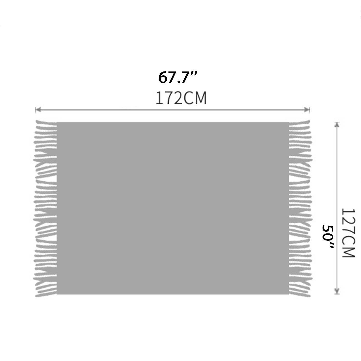 Wool-Like Soft Decorative Knitted Throw Blanket 6
