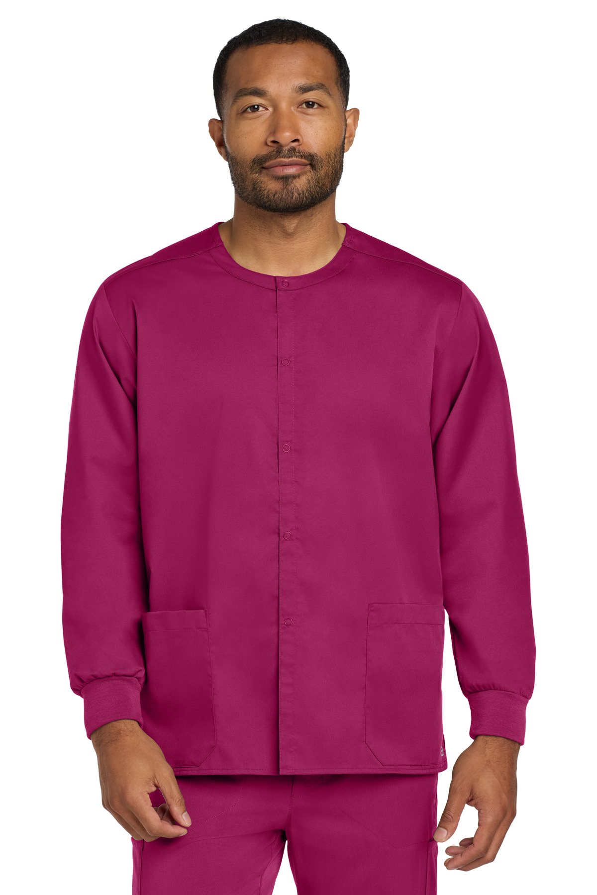 Wink® Unisex WorkFlex Snap-Front Scrub Jacket 19