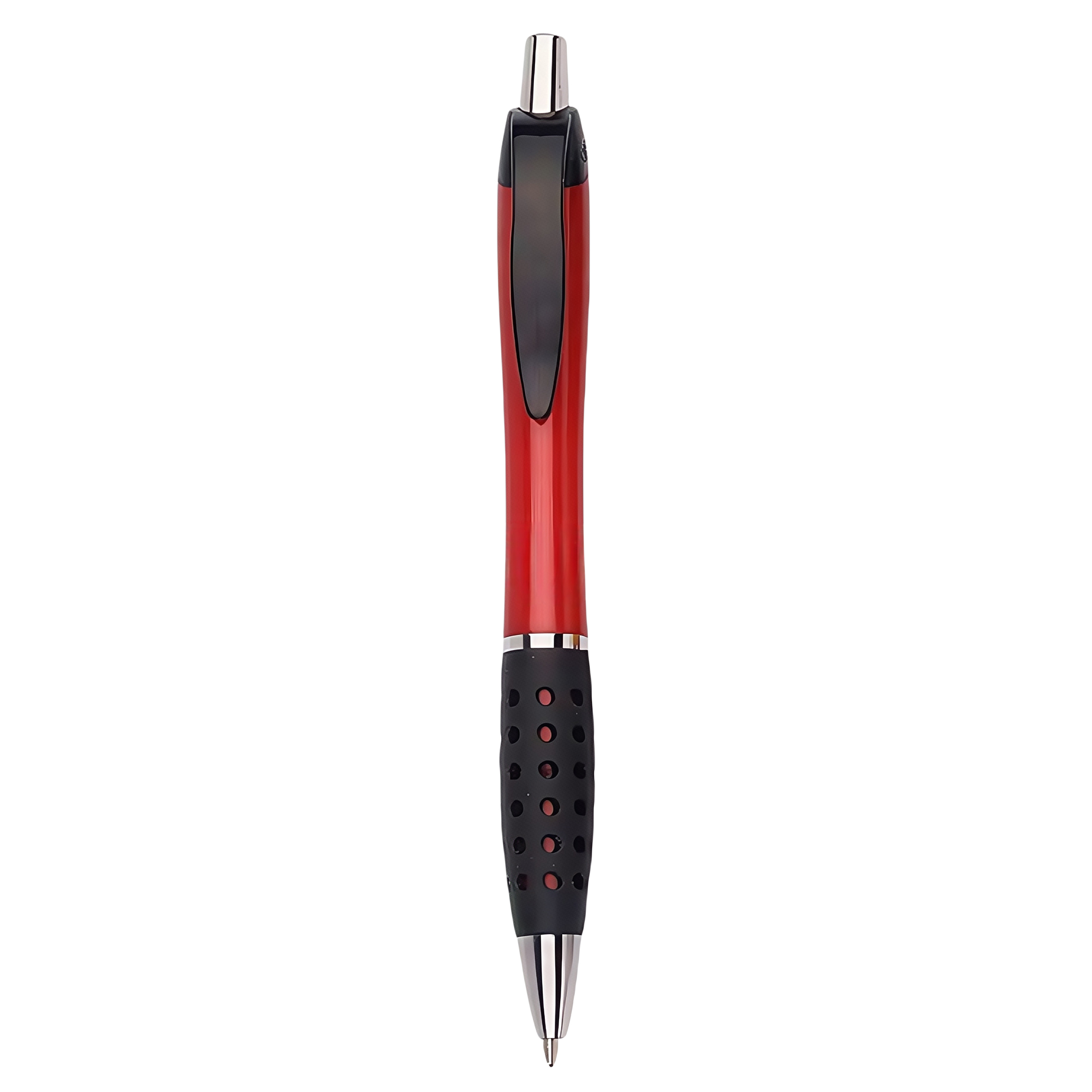 Retractable Ballpoint Pen with Hollow Sleeve - White 6