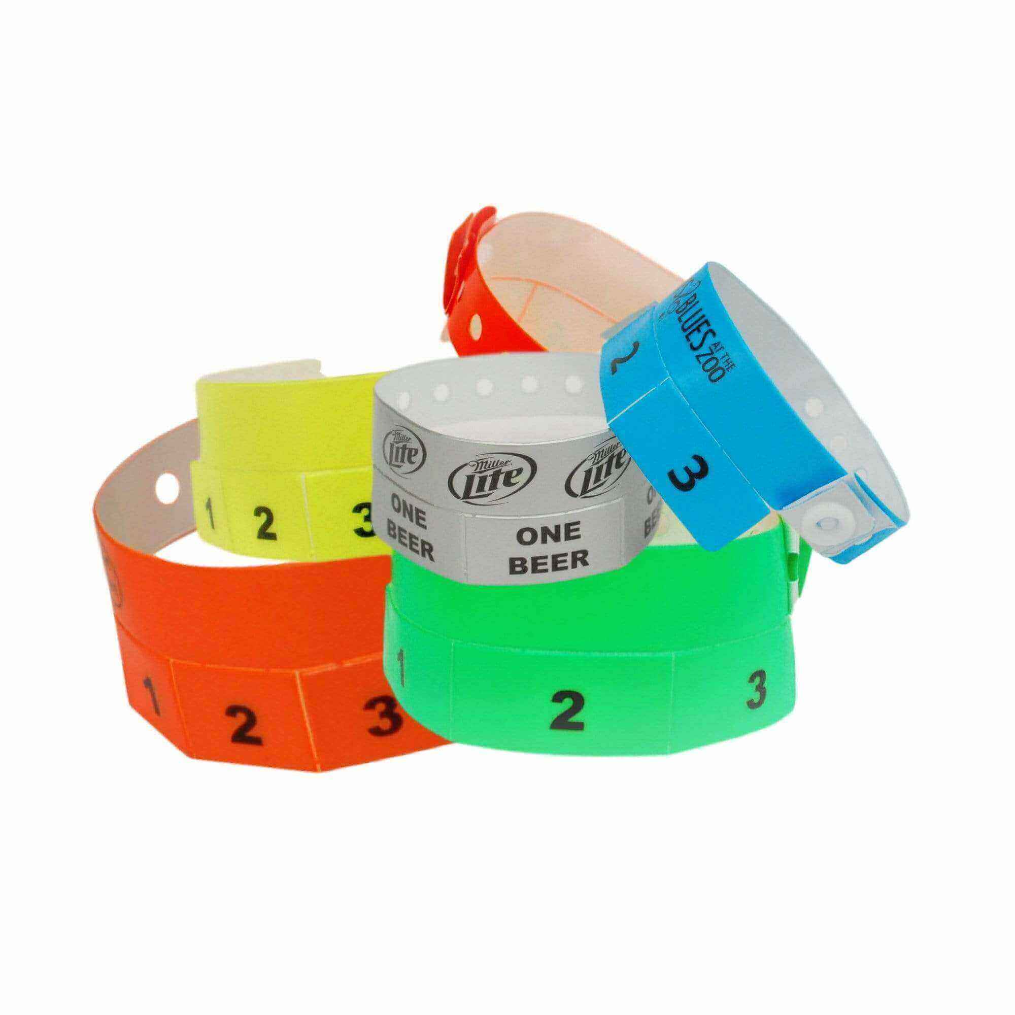 Custom Multi Tabs Vinyl Wristbands 1