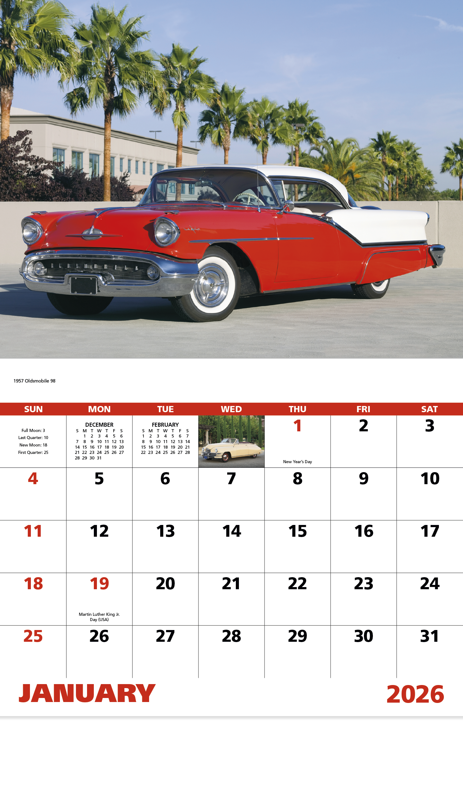 Good Value™ Classic Autos - Stapled Calendar 36