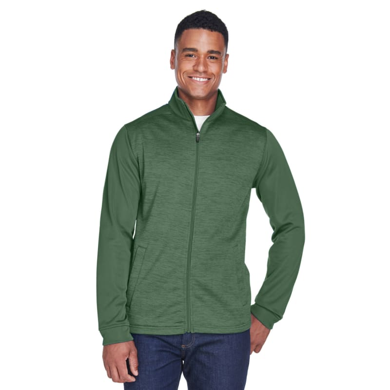 Devon & Jones Men's Newbury Colorblock Mélange Fleece Full-Zip 9