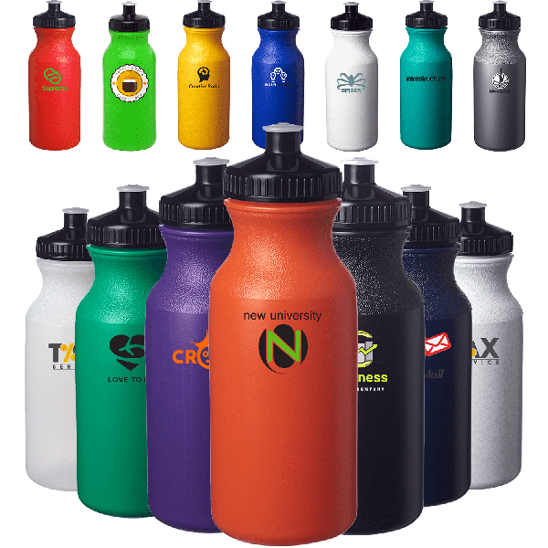 Lightweight Push-cap Water Bottle - Recyclable, 20 oz. 10