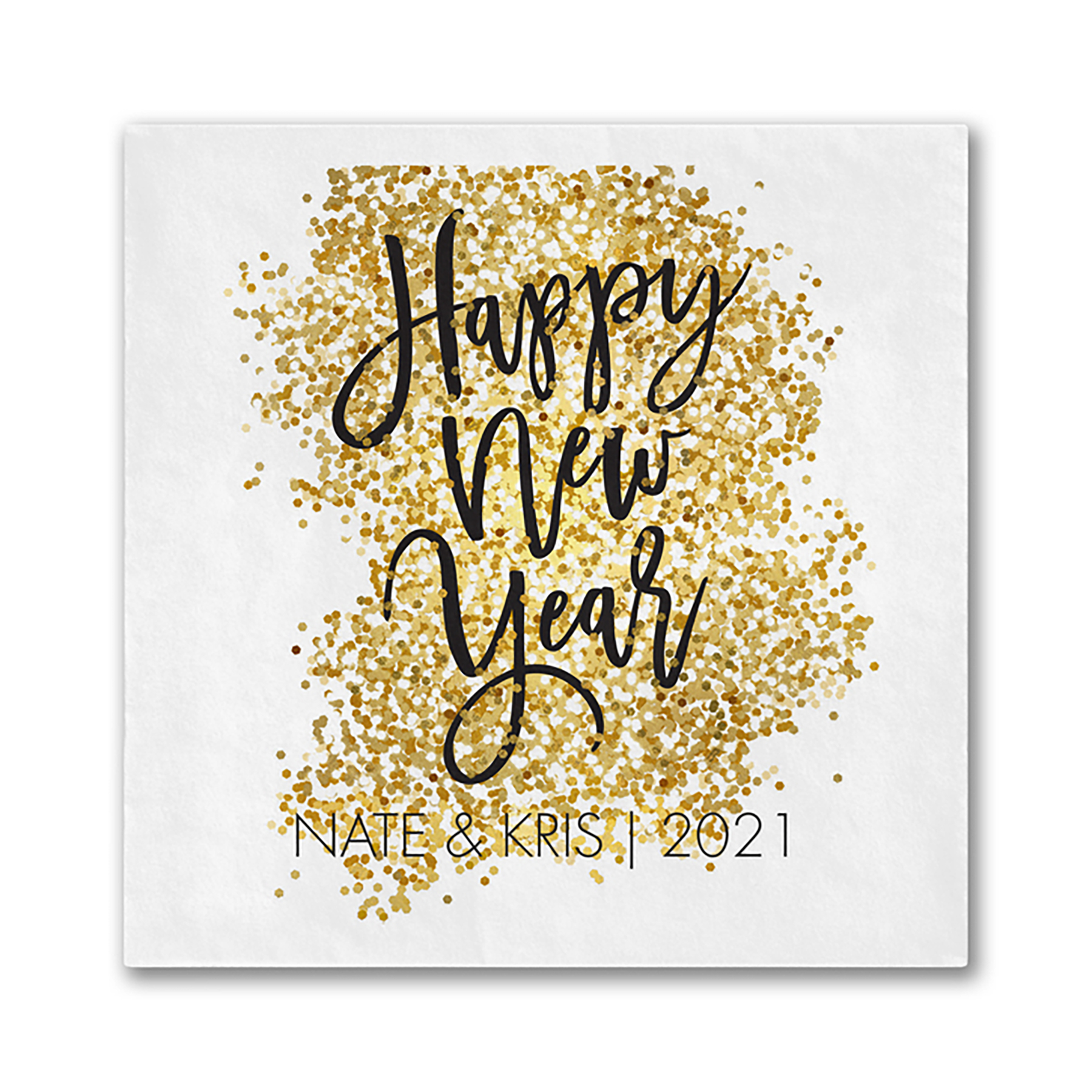 Glittery New Year Luncheon Ooh La Color Napkin 2