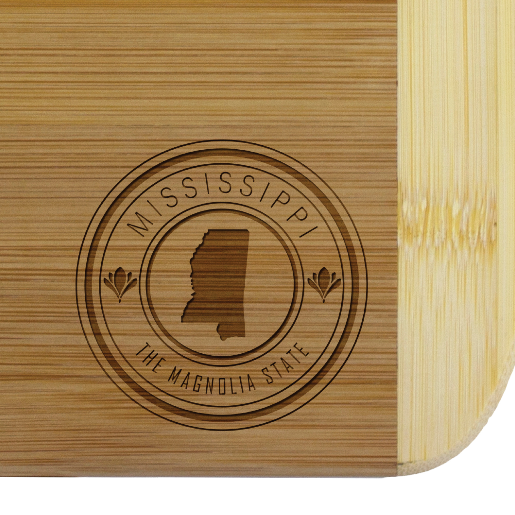 Mississippi State Stamp 2-Tone 11" Cutting Board 2