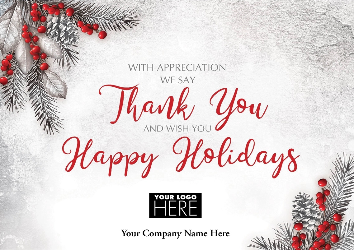 With Gratitude Holiday Logo Cards 1