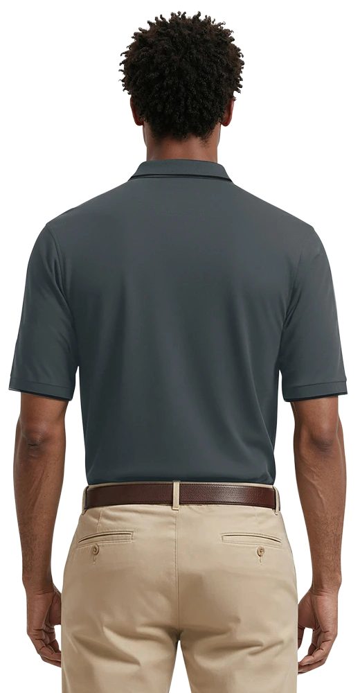 Men's Striped Trim Value Wicking Polo 40