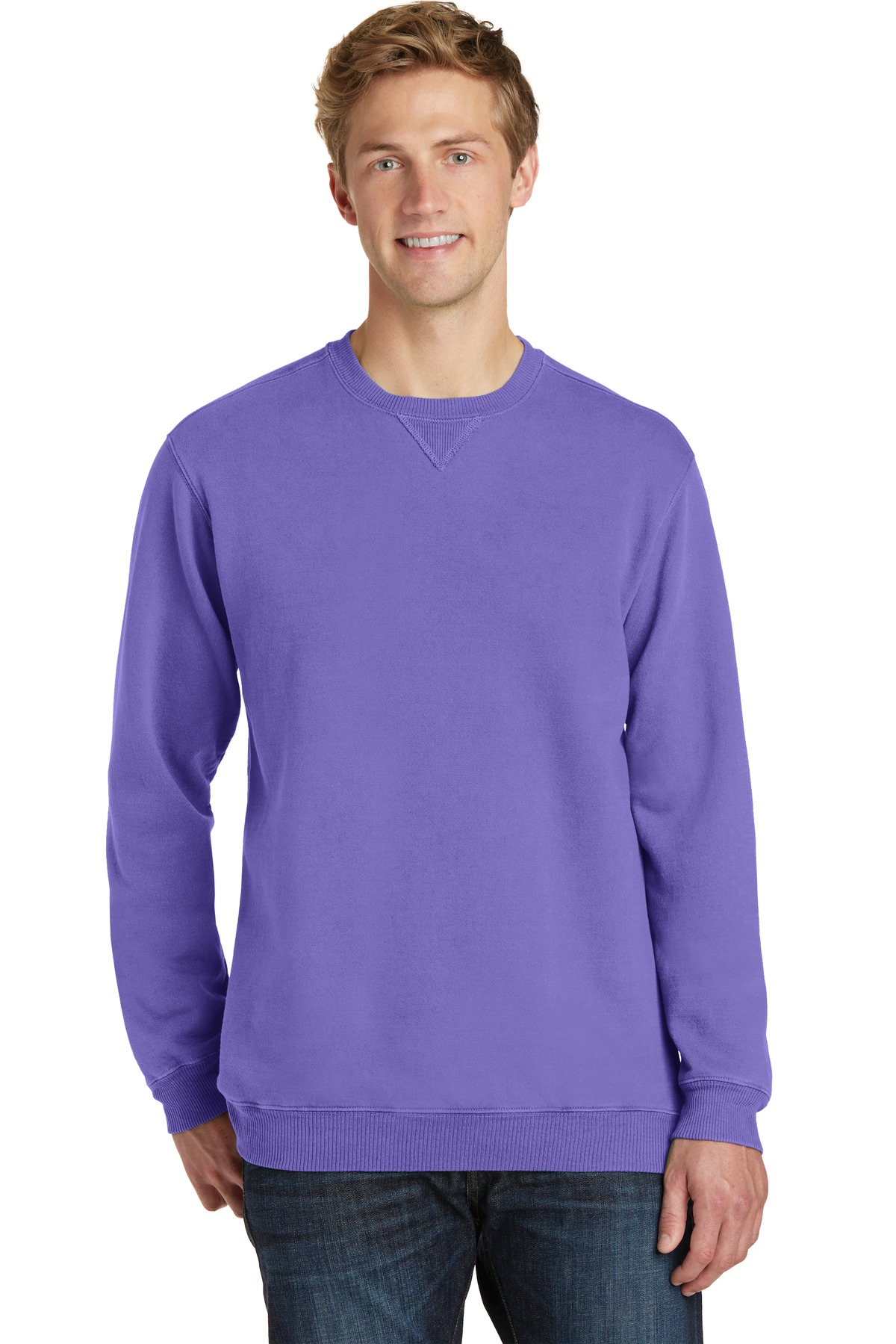 Beach Wash Garment-Dyed Crewneck Sweatshirt