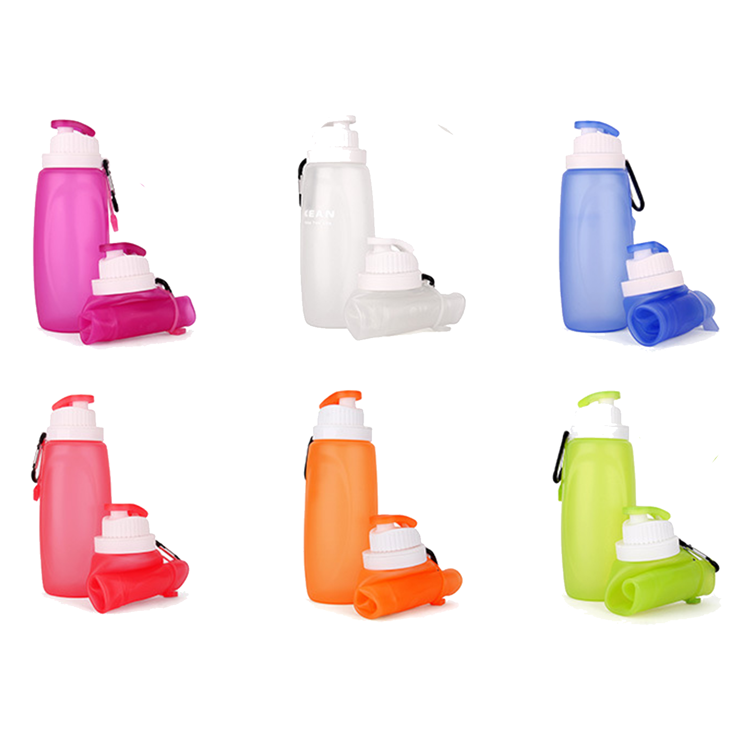 Portable silicone collapsible sports water bottle 3