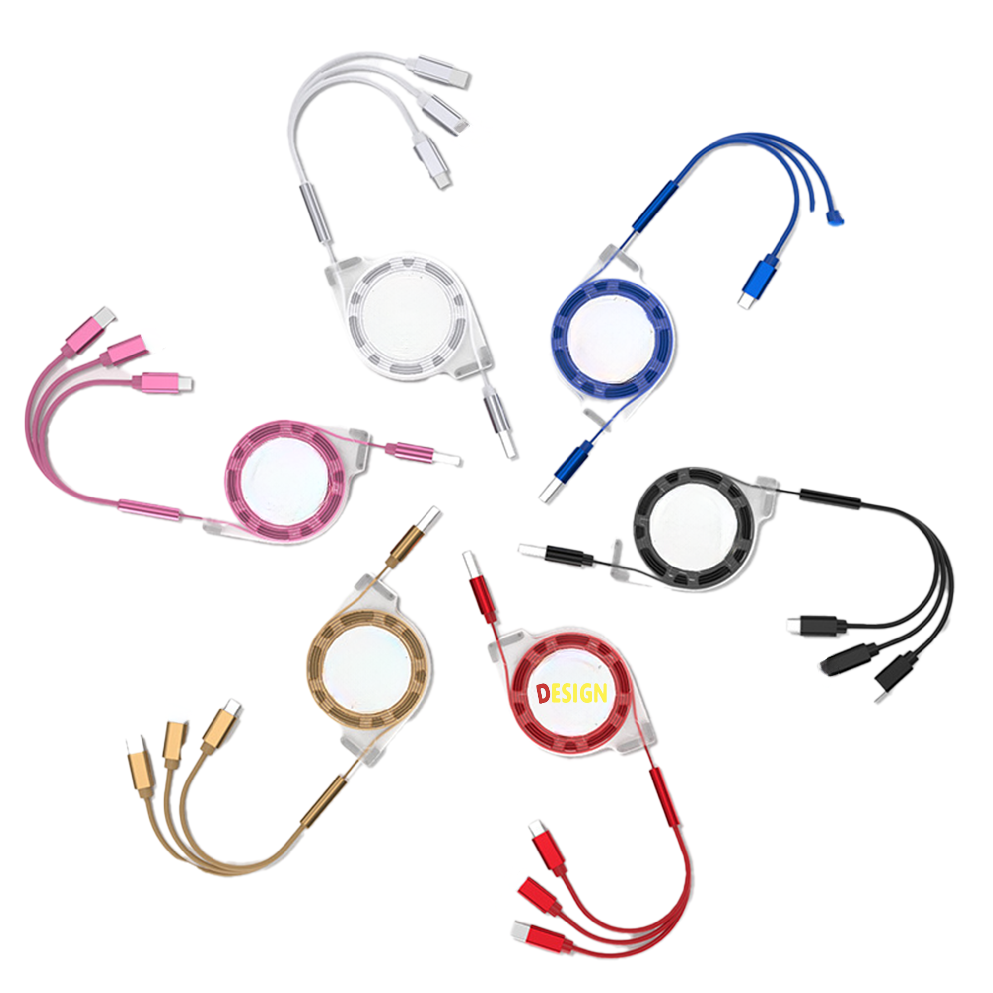 Aluminum Alloy Three-In-One Data Cable 1