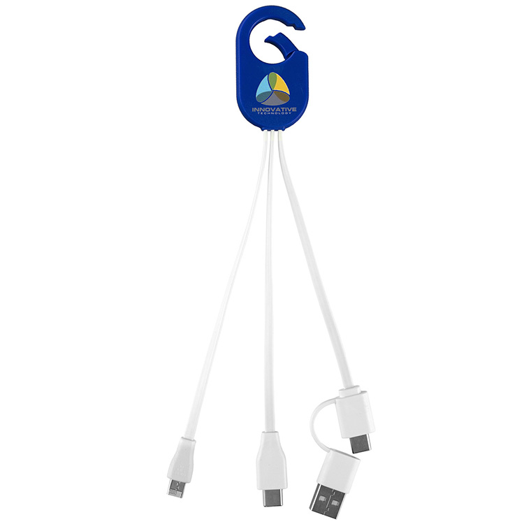 "WEBER" 5-in-1 Cell Phone Charging Cable with Carabiner Clip 17
