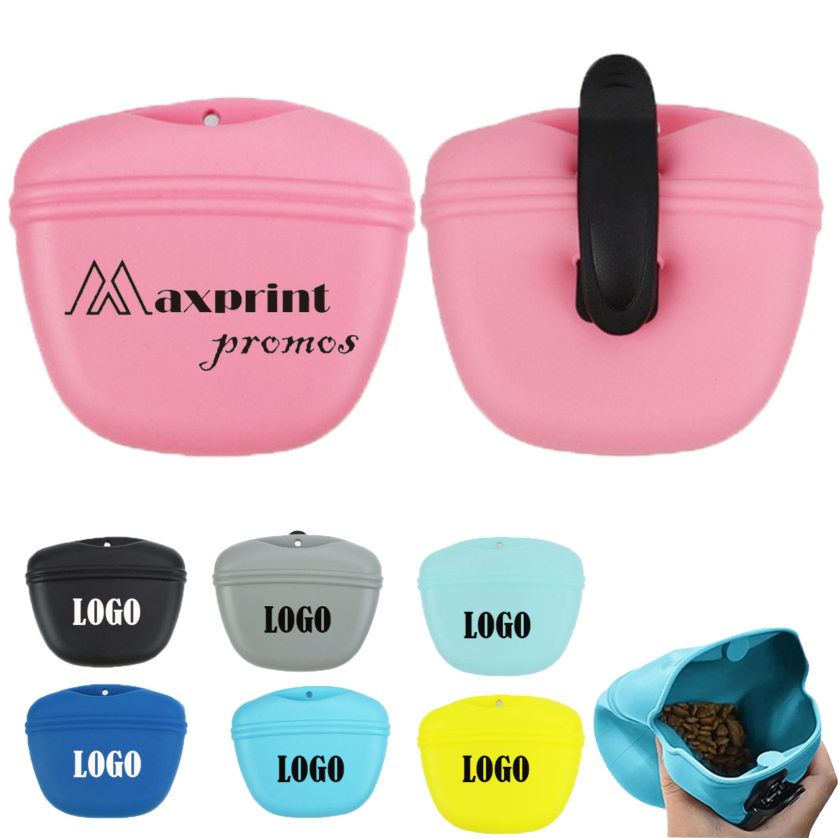 Custom Silicone Treat Pouch for Pets 2