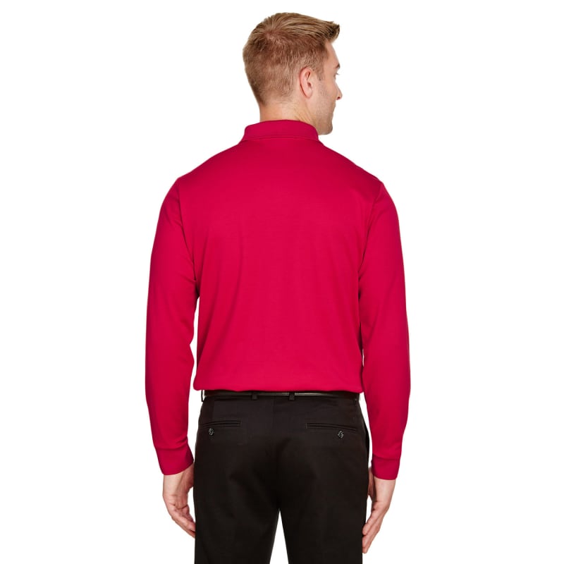 Devon & Jones CrownLux Performance™ Men's Tall Plaited Long Sleeve Polo 17